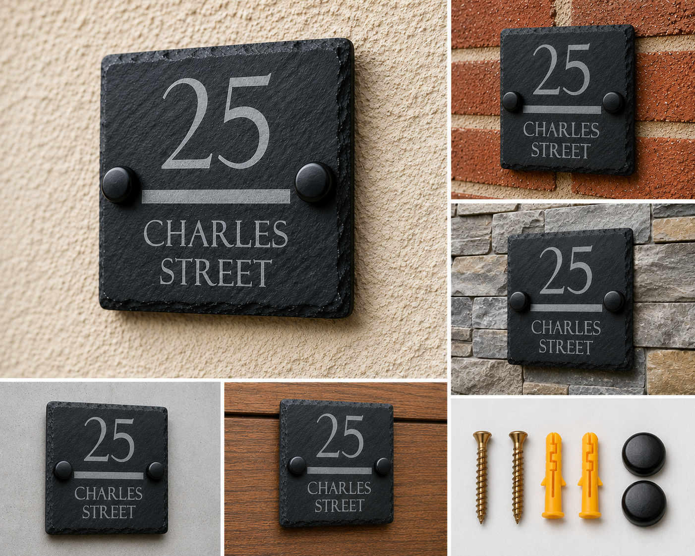 Personalised Slate House Sign
