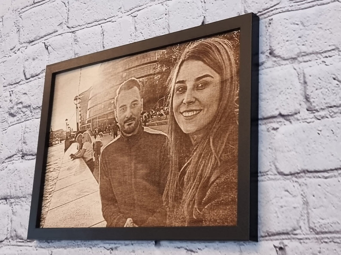 Framed Wood Portrait