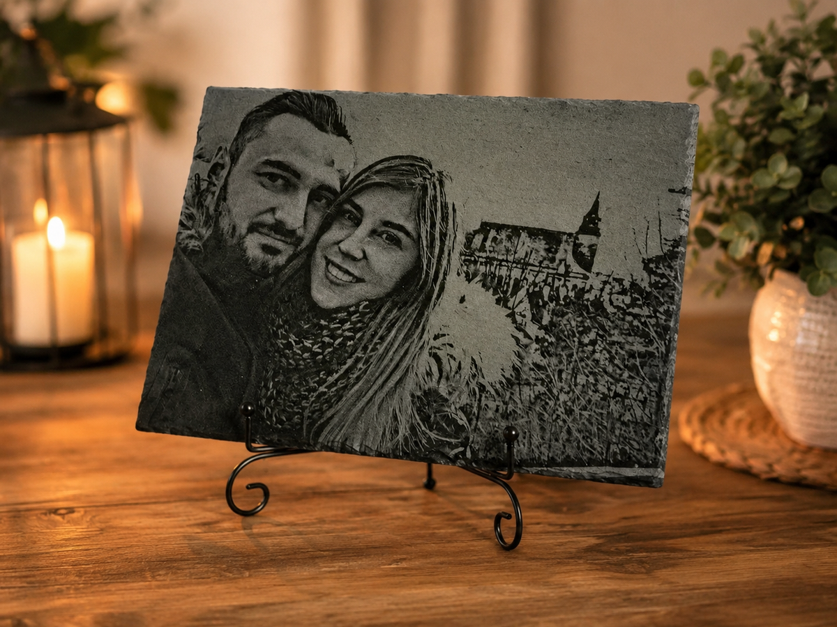 Slate Engraved Portrait
