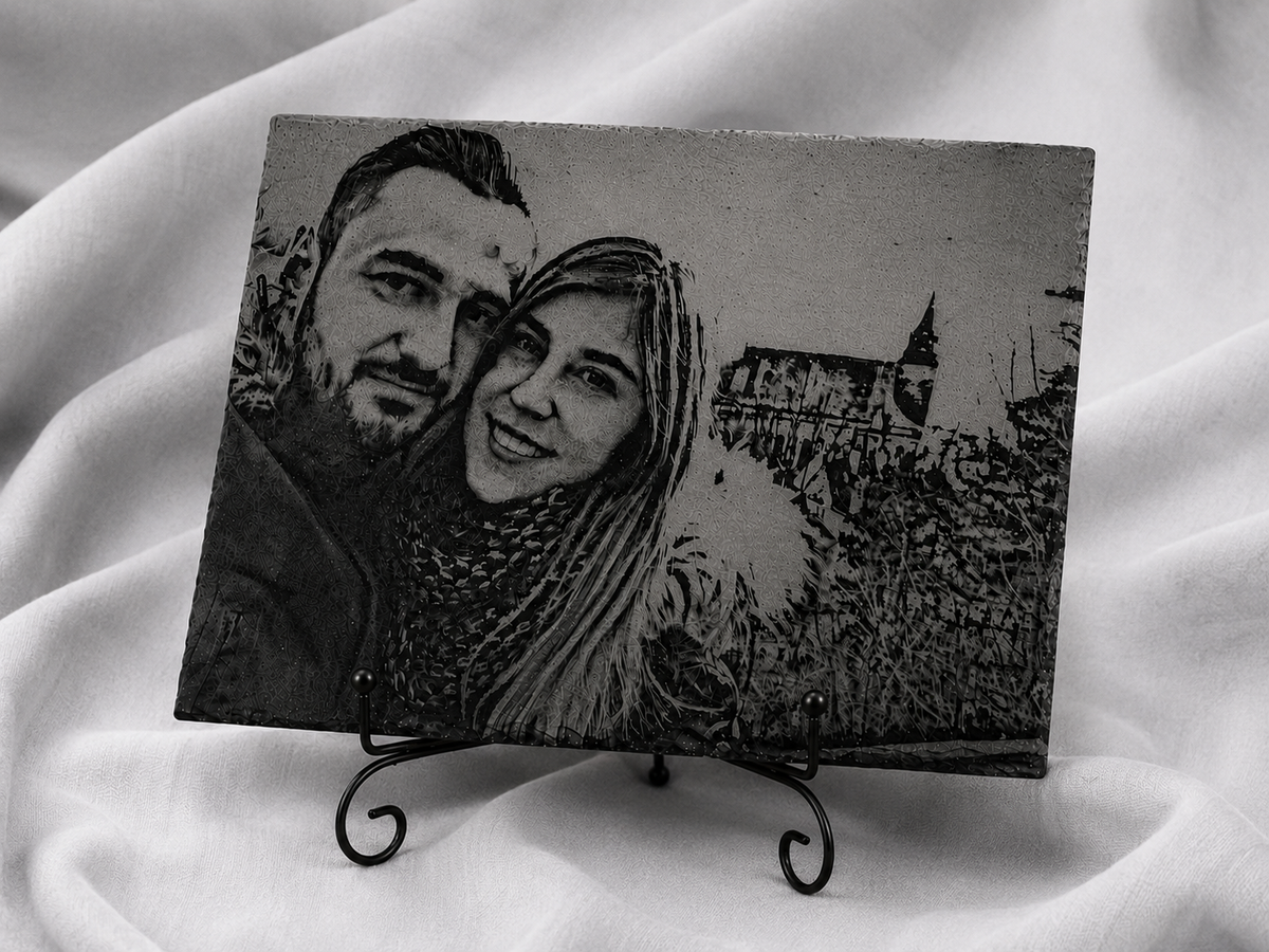 Slate Engraved Portrait
