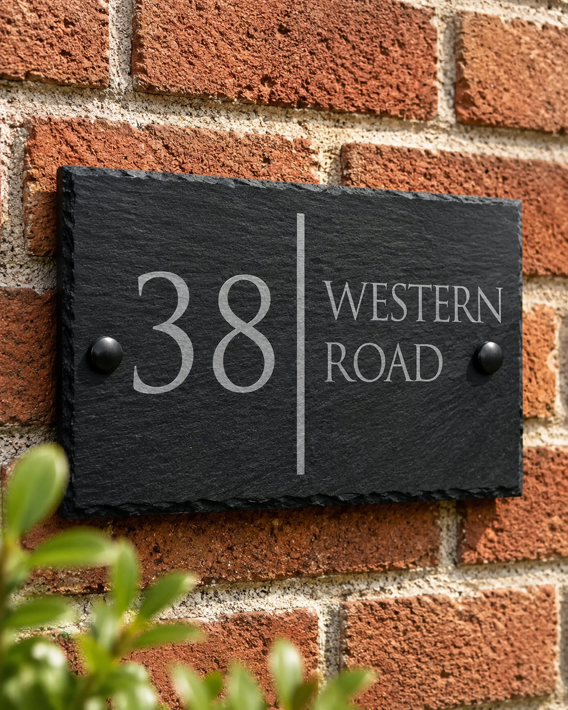Modern Slate Address Sign