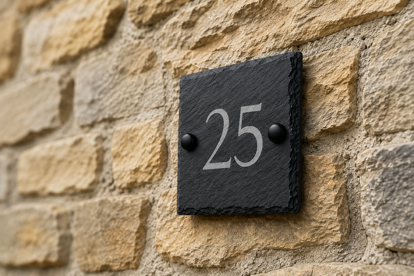 Square Slate House Sign