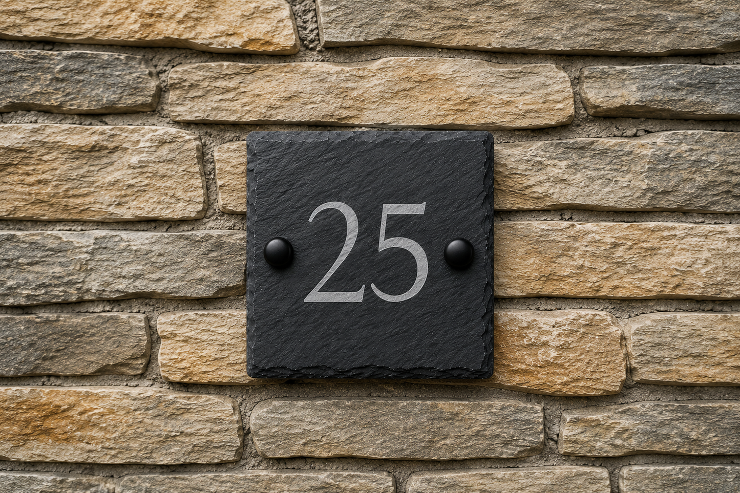 Square Slate House Sign