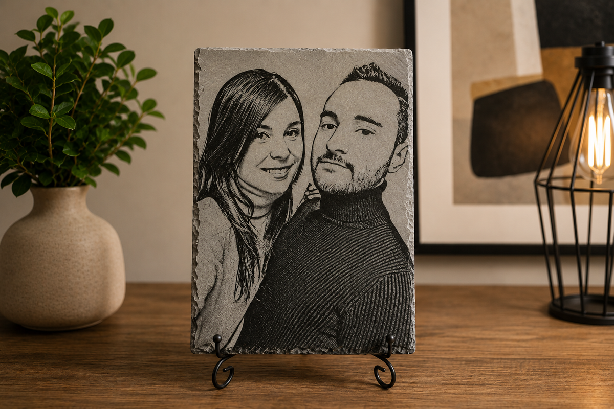 Slate Engraved Portrait