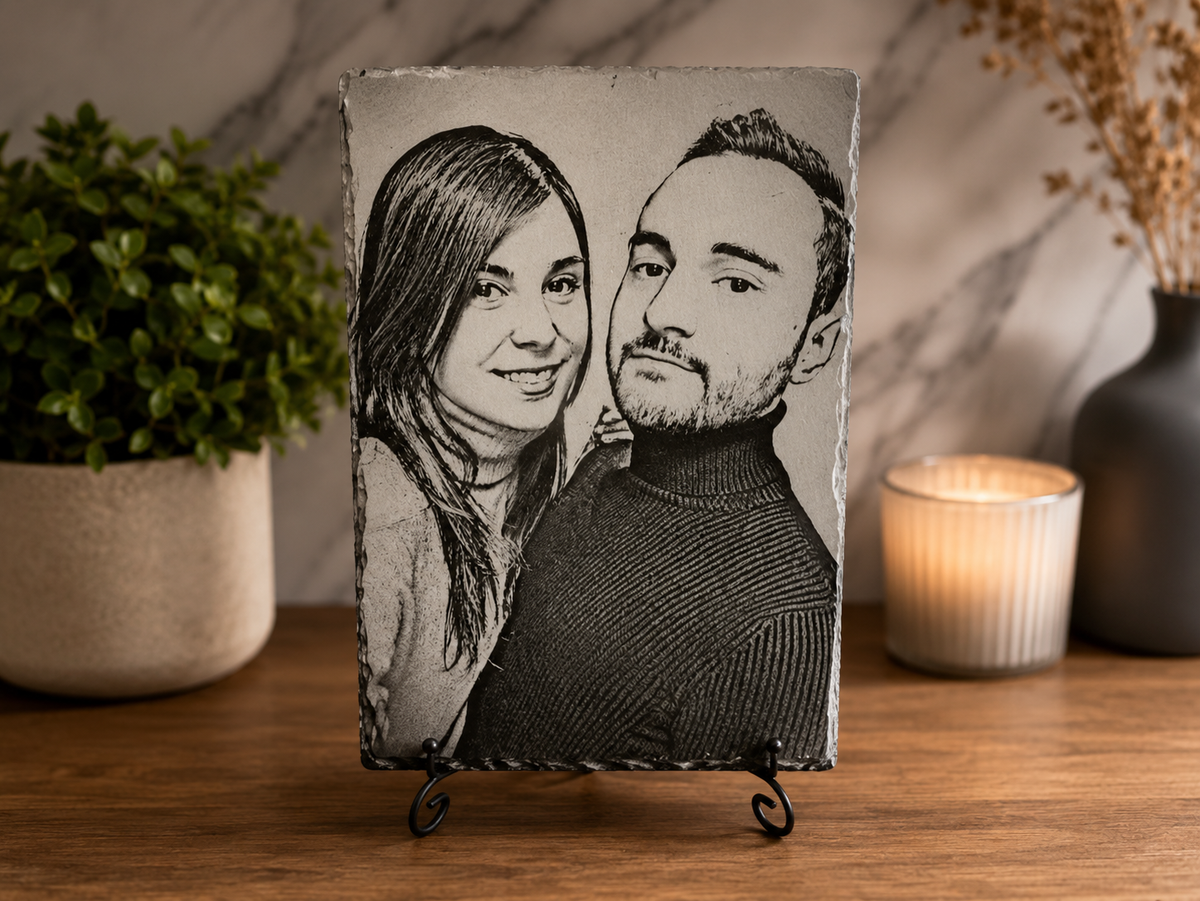 Slate Engraved Portrait