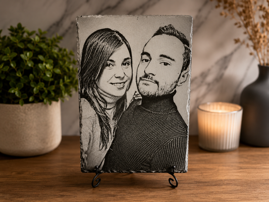 Slate Engraved Portrait