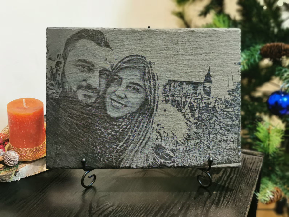 Slate Engraved Portrait