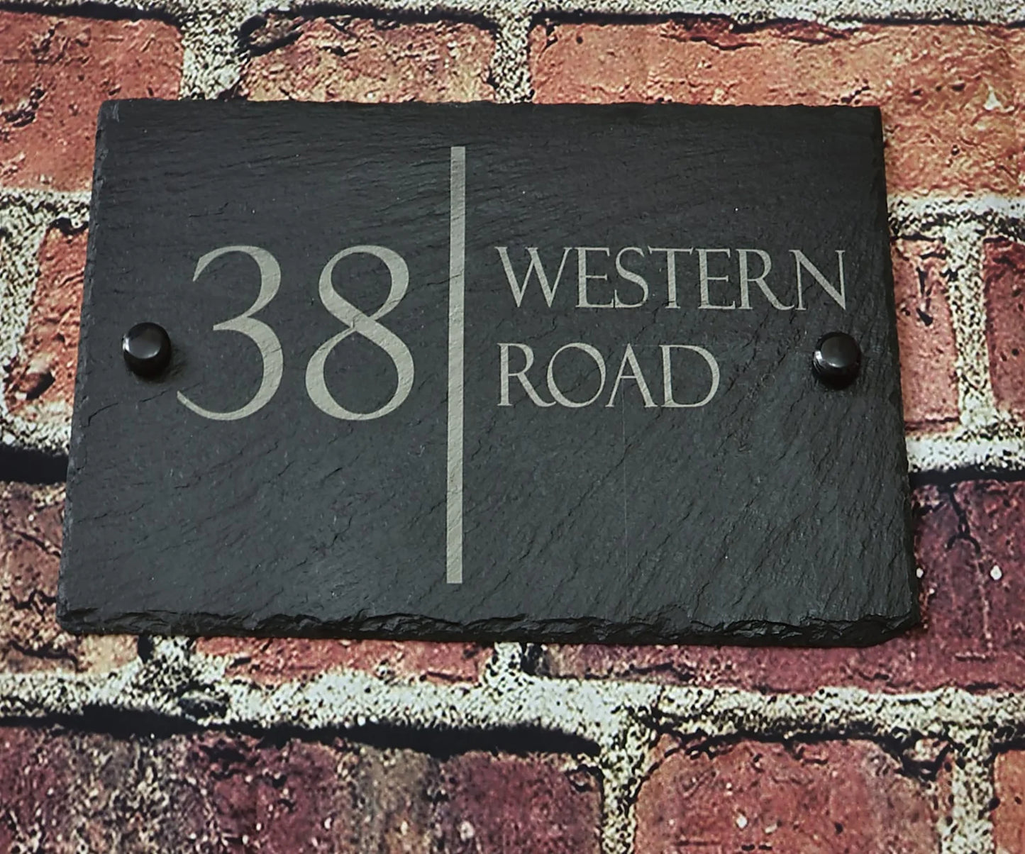 Modern Slate Address Sign