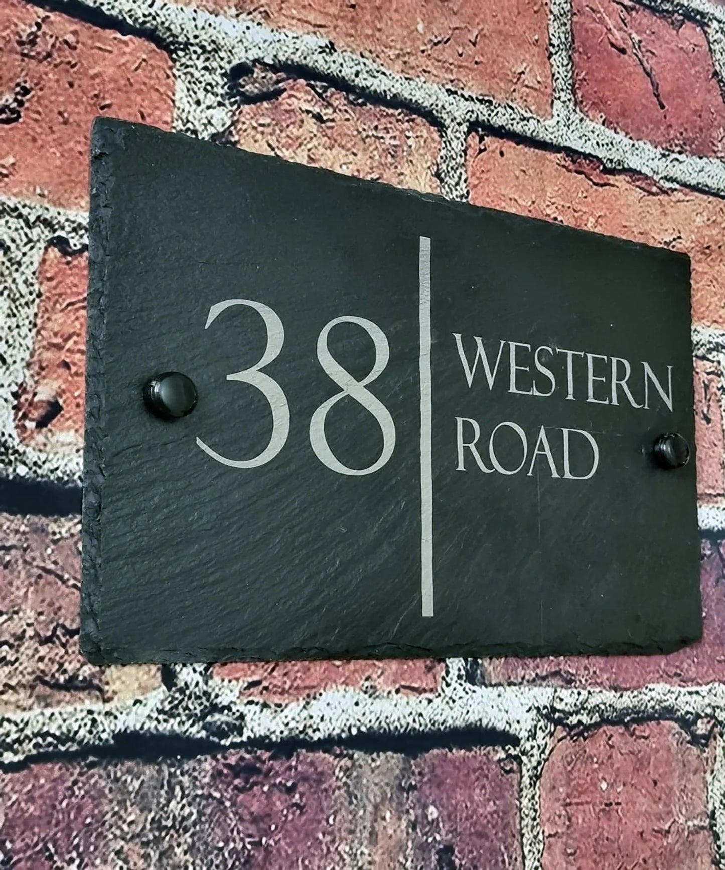 Modern Slate Address Sign