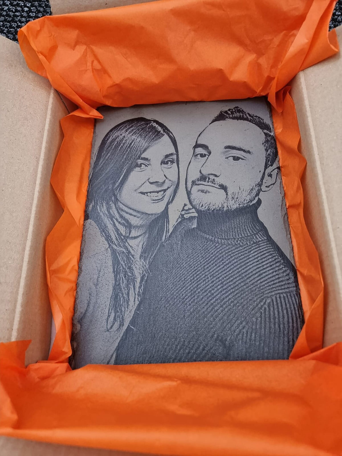 Slate Engraved Portrait