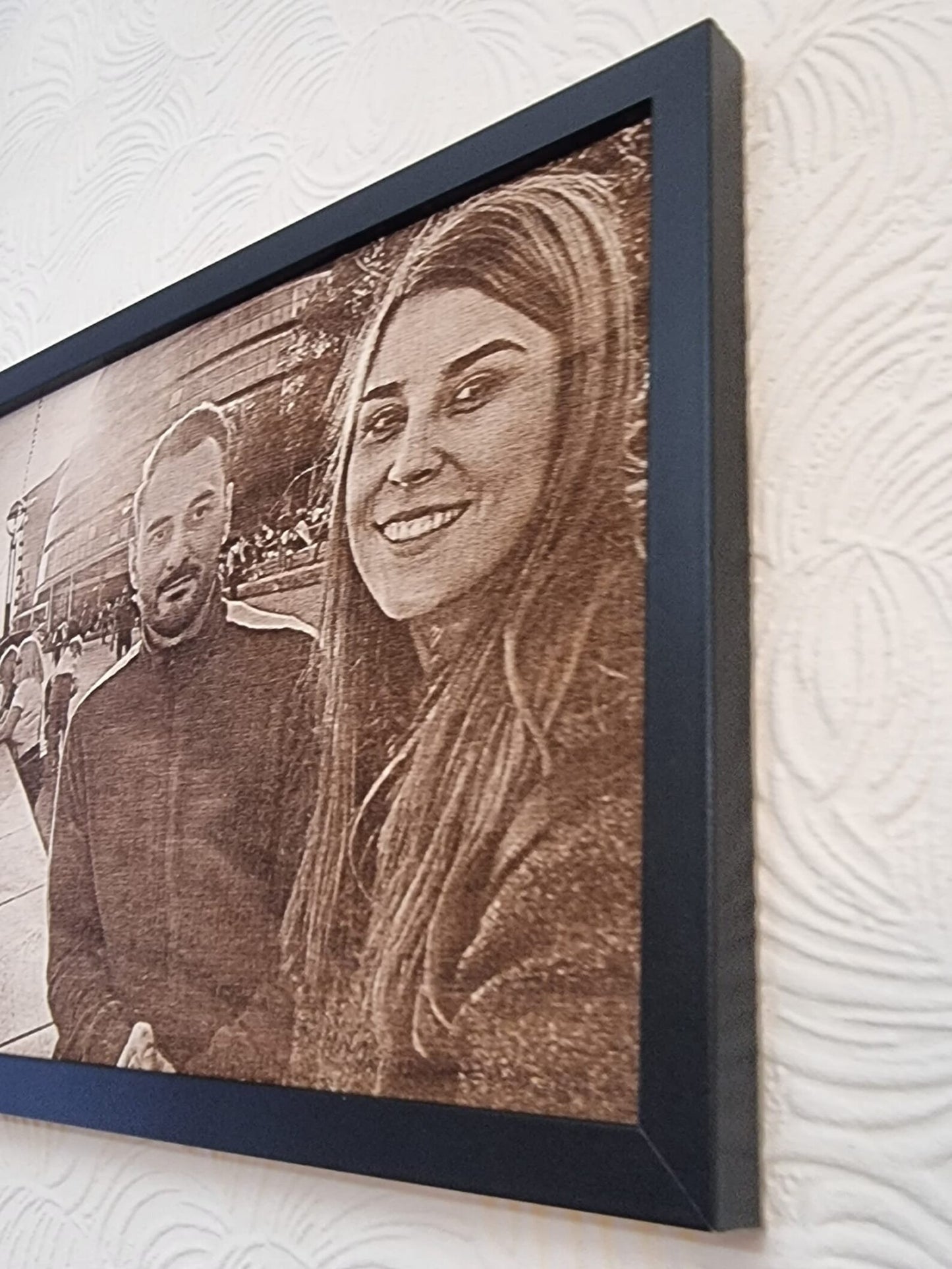 Framed Wood Portrait