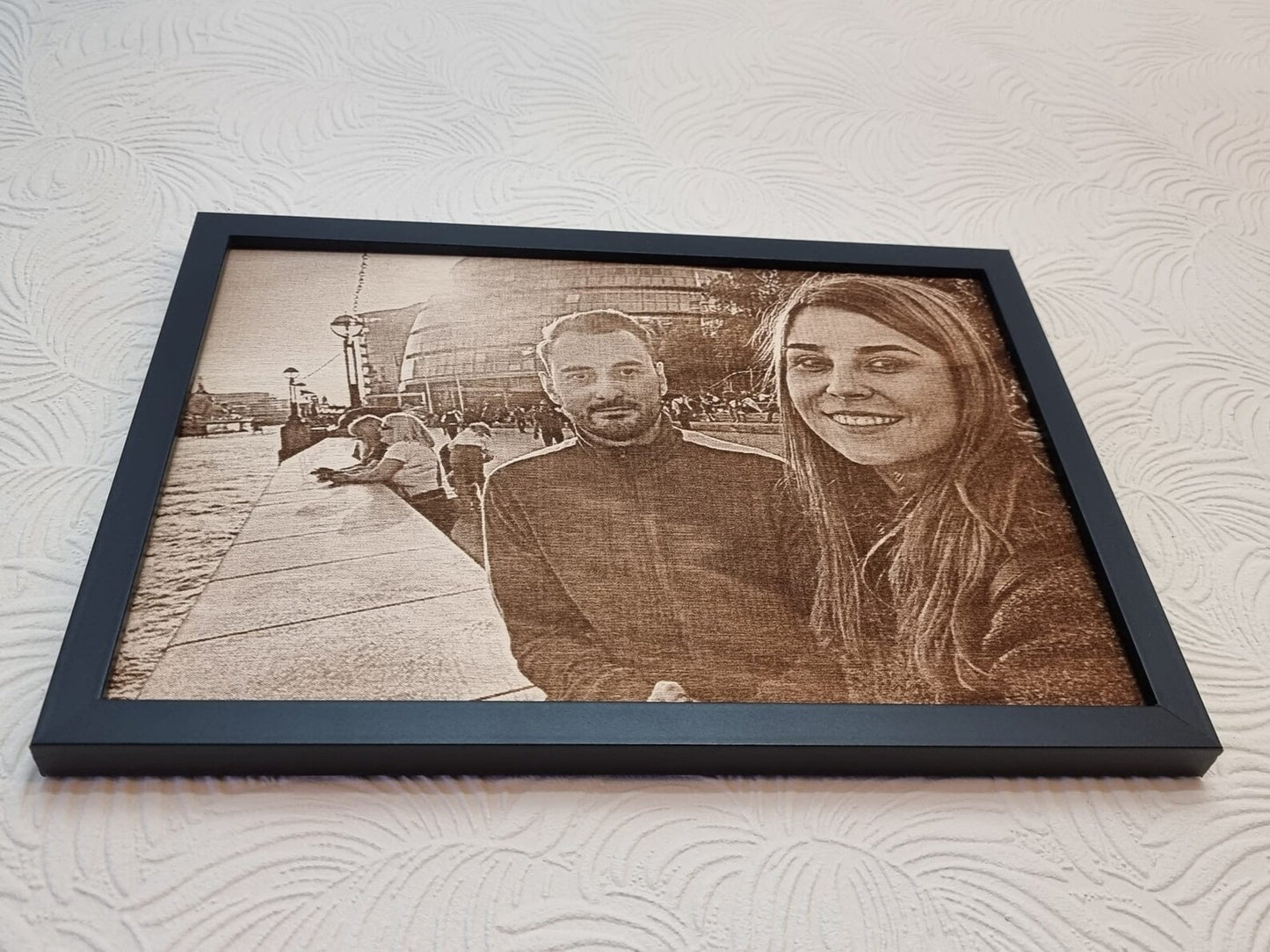 Framed Wood Portrait