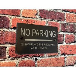 Personalized Slate Parking Sign – Custom Engraved Parking Plaque