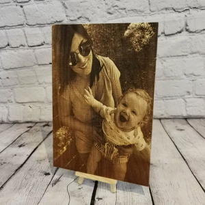 Personalized Wood Engraved Photo Portrait